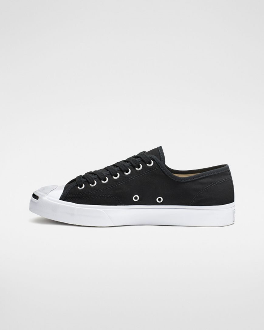 Zapatillas Bajas Converse Jack Purcell Canvas Hombre Negras Blancas Negras | PE 52WEL4